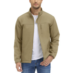 Chaqueta Softshell para Hombre, Nueva Colección 2024, Diseño Casual Sólido con Tela de Forro Polar Ligero OEM para Senderismo al Aire Libre - Product Image 1