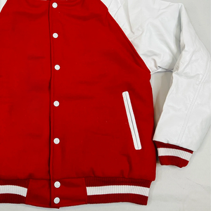 Blouson Bomber des Fondatrices de la Sororité Delta Sigma Rouge et Blanc Vêtement de Sport Grec Imperméable Haute Visibilité Style Universitaire Devant - Product Image 4