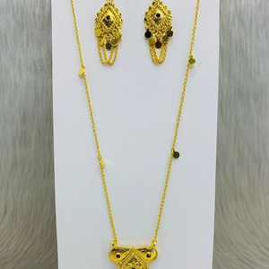 Nouveau design Hot Classic Chik Set avec boucles d'oreilles plaqué or Bijoux arabes pour femmes Design - Product Image 1