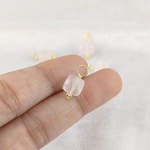 Abalorio de piedras preciosas de cubo de Plata de Ley 925 para COLLAR COLGANTE de cubo de lujo semiprecioso para mujer - Product Image 2