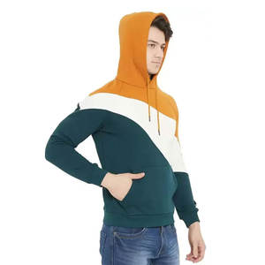 Sweat à capuche léger à manches longues pour hommes, confortable, imprimé gaufré en polyester/coton, fermeture à glissière solide, approvisionnement ODM pour l'hiver - Product Image 4