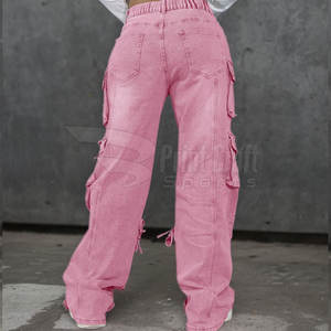 Jeans holgados de fabricación de fábrica de alta calidad, los pantalones vaqueros holgados de mujer hechos en Pakistán más vendidos - Product Image 3