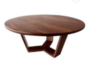 Mesa de Centro Redonda, Mesa Sólida para Sala de Estar, Muebles de Madera, Mesa para Hotel, Mesa de Lujo, Muebles Comerciales - Product Image 1