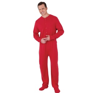 Vente en gros de pulls brodés personnalisés pour l'hiver pyjamas Onesie pour adultes à capuche en polaire brossée en coton et polyester unis - Product Image 3