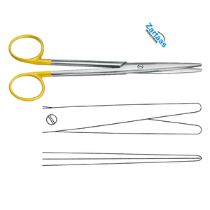 Ciseaux de dissection droits fins TC Lexer en acier inoxydable de haute qualité Instruments chirurgicaux de 16cm - Product Image 2