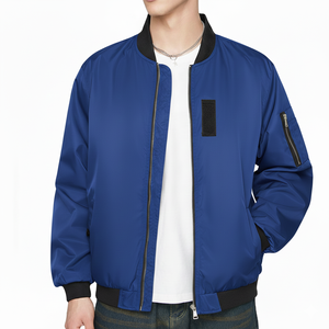 Chaqueta Bomber Casual para Hombre, Chaqueta Cortavientos Ligera al por Mayor - Product Image 3