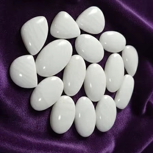 Pierre de paume en scolecite de qualité AAA, pierre précieuse naturelle de Feng Shui, pierre de savon pour la méditation, pierre de paume en scolecite - Product Image 3