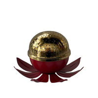 Lot de 2 brûleurs d'encens religieux indiens en bois de santal de petite taille, Mubkhara du Ramadan, pour table, décoratifs, aromatiques, 100% naturels