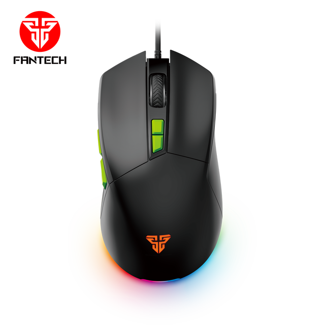 FANTECH PHANTOM II VX6 Gaming Mouse Com Fio Ready Stock 7 Buttons Programmable Chroma RGB 7200 DPI Computer Mice