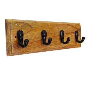 Cintre en bois durable avec large support d'épaule pour vestes lourdes, finition naturelle, cintre en bois pour vêtements au prix le plus bas - Product Image 1