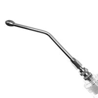 Injecteur automatique vétérinaire à buses filetées réutilisables, aiguille en acier inoxydable durable, injection continue pour animaux et oiseaux PENTAX