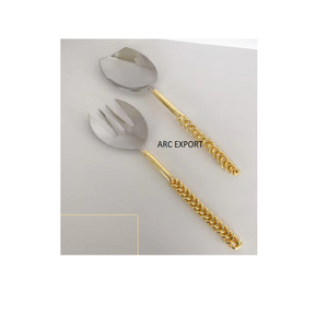 Ensemble de couverts en or et argent clair de conception classique cuillères fourchette et couteaux ensemble de couverts de cuisine pour l'utilisation de restaurant d'hôtel - Product Image 4