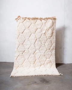 Haute Qualité Authentique Marocain Beni Ourain Tapis Designer À La Main Azilal Tapis Berbère Géométrique Dropship Disponible - Product Image 6