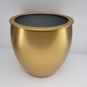 Pot de tuyau antique en laiton doré poli de qualité supérieure parfaitement conçu pour le style de jardin intérieur saisonnier - Product Image 6