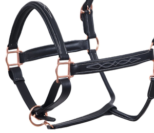 Diseño personalizado de alta calidad caballo ecuestre cuero Halter suave acolchado cómodo ajuste equipo de equitación con logotipo personalizado - Product Image 5