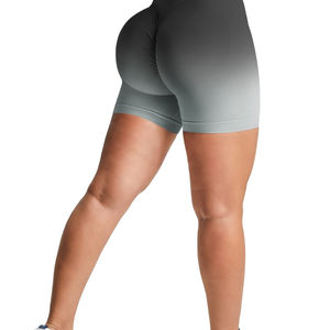 Leggings Cortos Deportivos para Mujer, Color Sólido, Suaves, para Entrenamiento Completo, Correr, Yoga, Cintura Alta - Product Image 1