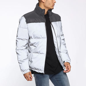 Veste matelassée en nylon grande taille avec doublure en coton 100% duvet 300g+ Manteau d'hiver décontracté pour homme Personnalisé Chaud Imperméable Coupe-vent - Product Image 3