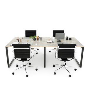 Mesa Rectangular para 4 Personas, 120x240cm, Estilo Minimalista, Diseño en Madera Contrachapada, Modelo HBRT055 - Product Image 3