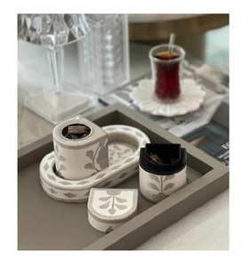 Mère Perle Incrustation Bois de Santal Plateau Boîte Brûleur Set Rose Parfum Étoile Anis Plug Anti-Odeur Home Decor Encens Aromathérapie Diffuseur - Product Image 5