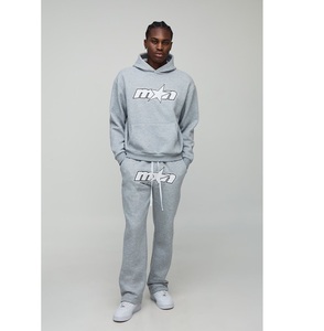 Conjunto Deportivo Urbano de Moda para Hombre, Otoño, Sudadera con Capucha Extra Grande, Pantalones Jogger, Dos Piezas, Logotipo Personalizado OEM, Casual, Transpirable - Product Image 4