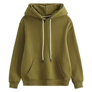 Couleurs personnalisées pull-over uni à manches longues sweat à capuche à manches longues personnalisé hommes gsm léger double couche luxe deux couches à capuche - Product Image 3