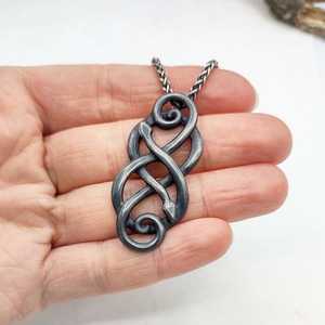 Bague infini nordique serpent forgée à la main indienne meilleur prix - Product Image 2