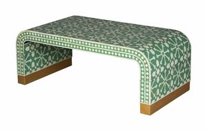 MUEBLES CON INCRUSTACIONES DE HUESO TRADICIÓN ARTESANÍA tradición personalizada y Floral Mesita de noche Gabinete Incrustaciones de hueso Sala de estar DE LA India - Product Image 5