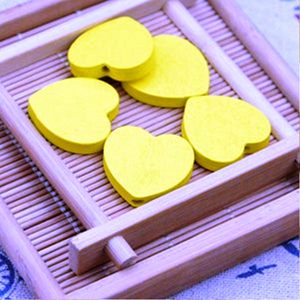 20 Piezas de Accesorios de Madera Natural para Bolsos de Mujer, Llavero con Patrón de Corazón Redondo, Hecho a Mano, Ecológico, para Pascua - Product Image 4