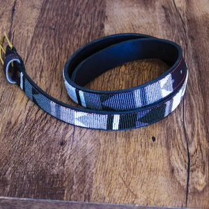 Unisex African Maasai <b>Beaded</b> Belt Handmade Leather with <b>Metal</b> Casual and Stylish Perfect Christmas Gift for Him - Product Image 1