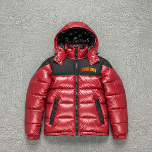 Veste bomber d'hiver à capuche coupe-vent de haute qualité, très vendue, pour hommes, fermeture éclair, 2 tons, imperméable, respirante, en laine - Product Image 6