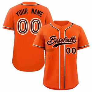 Made Baseball Jersey Hombres Poliéster Rayas Equipo Uniforme Bordado Logo Alta Calidad Transpirable Venta al por mayor Ropa Deportiva Proveedor - Product Image 2