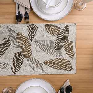 Juego de Manteles Individuales Bohemios Hechos a Mano con Hojas de Palma, Posavasos Cuadrados Ecológicos para Decoración del Hogar y Uso en Restaurantes, Hechos de Resina Epoxi - Product Image 6