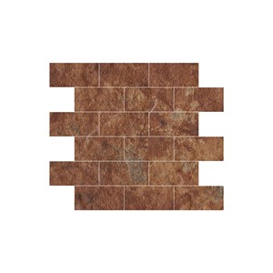 BoldInBasalt 2x4 Rectabricks Fullbody Porcelana Cerámica Mosaico Azulejo 98mm Brillante Mate Piso de pared Aspecto de moda Tan Mosaico de lujo - Product Image 1