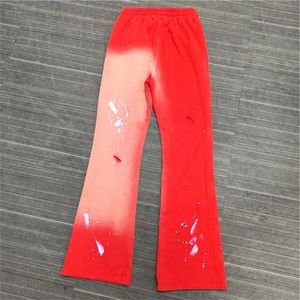 Pantalons de survêtement évasés délavés à l'acide personnalisés avec impression de lettres Pantalons de jogging vintage - Product Image 3