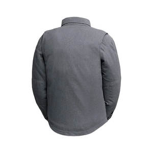 Nouveautés Vestes en jean au design élégant pour hommes Vestes en jean multi-poches à manches longues de couleur unie pour adultes - Product Image 2