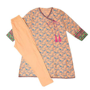 Conjunto de 2 Piezas Bordado para Niñas - Color Durazno - Product Image 3