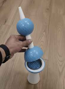 <b>Resin</b> Ceramic Incense Burner Handmade Bakhoor Aromatic Eco-Friendly White Eid Ramadan Special Kuwait Tower Model Z F Craft - Product Image 5