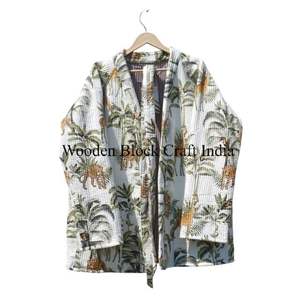 Chaqueta de Moda para Mujer, Acolchada con Estampado Floral, Ecológica, de Algodón Suave, de Secado Rápido, para Fiestas Formales, con Relleno de Algodón, con Cinturón, para Invierno y Otoño - Product Image 2