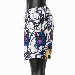 Pantalones Cortos Deportivos Personalizados para Hombre, Pantalones Cortos de Playa con Estampado Urbano, de Secado Rápido, Casuales de Verano, Diseño por Sublimación, OEM, ODM - Product Image 4
