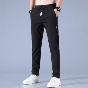 2024 pantalones casuales para hombres estilo único lona transpirable ligero elástico cintura cierre medio cintura tipo Mejor Precio venta en línea - Product Image 5