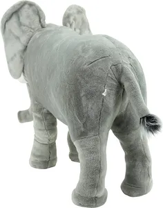 ตุ๊กตาช้างยัดนุ่นรูปช้างสำหรับเด็กทารกผ้ากำมะหยี่รูปช้างสำหรับ2024ออกแบบได้ตามต้องการ