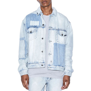 Venta al por mayor de fábrica, Chaquetas vaqueras de manga larga con botones, Chaquetas vaqueras de hombre, Chaquetas vaqueras de hombre con logotipo personalizable - Product Image 1