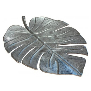 Classic Design Silver Nickel <b>Decorative</b> Metal Casted Aluminium Leaf Tray & Home <b>Table</b> <b>Decor</b> for Home - Product Image 6