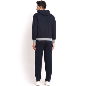 Venta al por mayor personalizado hombres Jogging traje de alta calidad de talla grande polar ropa deportiva 100% algodón diseño superior chándal para - Product Image 6