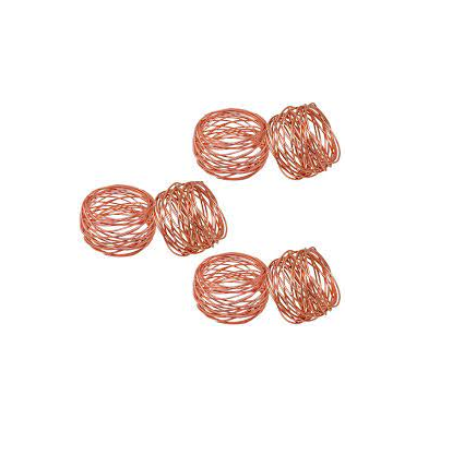 Copper napkin ring holder