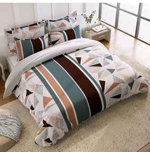 Juego de sábanas de algodón de calidad con estilo, 3 uds., estampado Floral sólido, estilo clásico, cómodo, duradero, orgánico, 200TC, ideal para todas las estaciones - Product Image 3