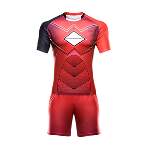 Sublimation Reversible Youth Kids Mens Modest Sportswear Men Custom Rugby Mesh Basketball Football Soccer Jerseys Wear <b>Cloth</b> Set - Product Image 1