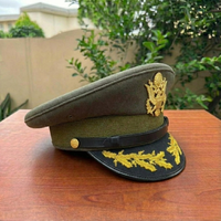 Casquette d'officier USAAF de la Seconde Guerre mondiale, chapeau tactique vintage pour officier de la Seconde Guerre mondiale