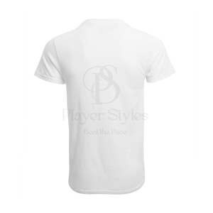 Player Styles 2025, camisetas informales de manga corta para hombre, 100% de algodón, camiseta transpirable de alta calidad, estampado sólido, en blanco personalizado - Product Image 4
