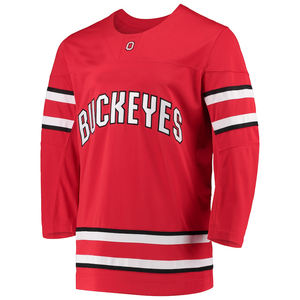 Personalizado de los hombres adultos de poliéster Bsci ropa deportiva logotipo bordado sublimación de impresión de hockey sobre hielo Jersey uniforme de secado rápido - Product Image 1